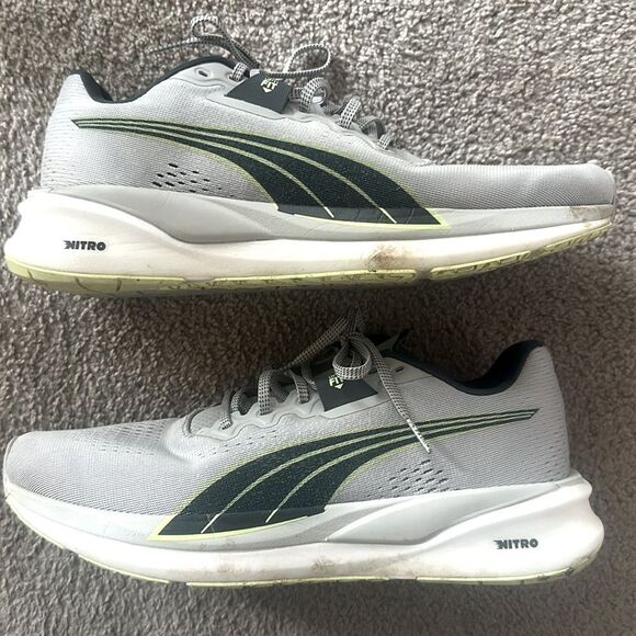 Puma Men’s Eternity Nitro Running Mens Grey Sneakers Athletic Shoes! main image 11